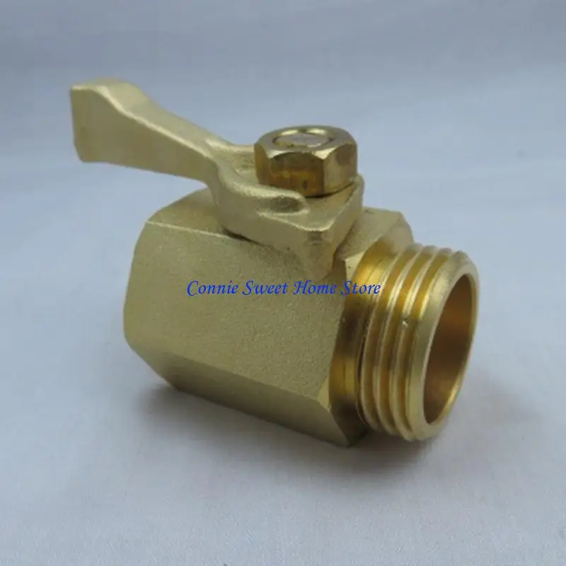 LXAF Ergonomic Garden Hose Shutoff Valves Sturdy Solid Brass Construction Convenient Accessory for Quick Flows Control