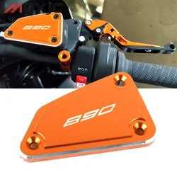 CNC Front Brake Fluid Reservoir Cap Cover Fuel Cap Pump Cover for KTM 890 Duke/R 2018-2022 890 Adventure/R 2020-2022