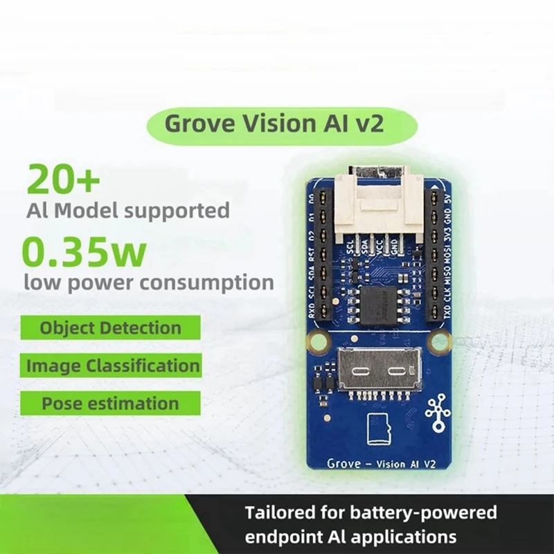 Grove - Módulo AI Vision Módulo V2 - Arm Cortex-M55 y Ethos-U55, Tensorflow y Pytorch compatible, para Arduino,ESP32C3