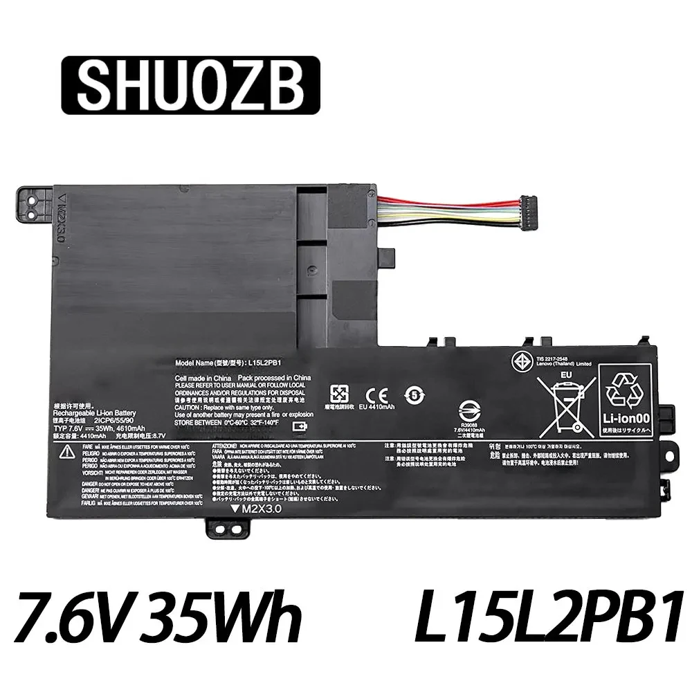 SHUOZB L15L2PB1 L15M2PB1 L15C2PB1 Laptop Battery For Lenovo Yoga 510 510-14IKB 510-15IKB 510-15ISK 510-14ISK Series 5B10K84491