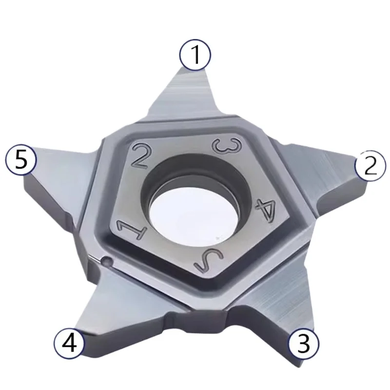 Inserti in metallo duro PENTA24N050 100 120 150 180 PENTA24N200 300 PENTA24N400 Tornio Scanalatura Cutter Inserti in metallo duro per supporto PCHR