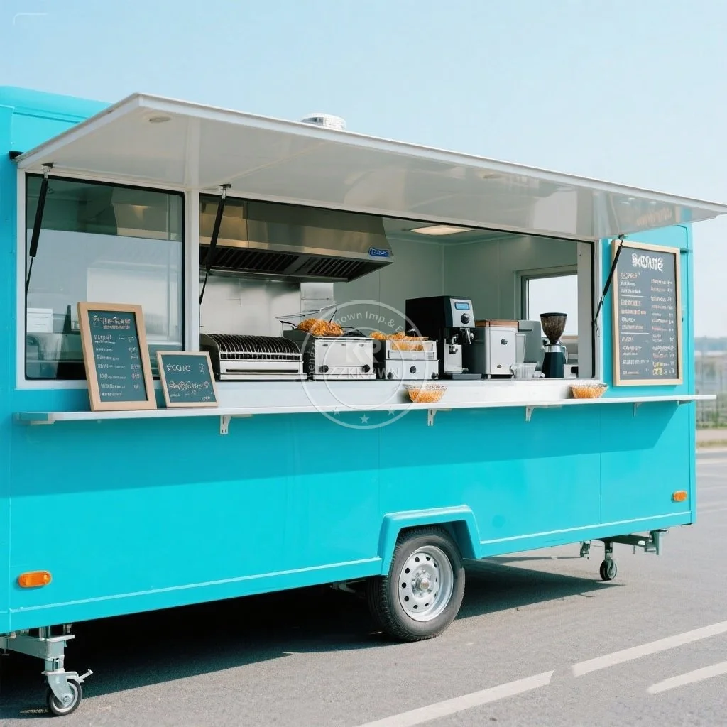 

Customizable Mobile Hot Dog Food Trailer Food Truck with Full Kitchen Juice Vending Trailer BBQ Pizza Trucks