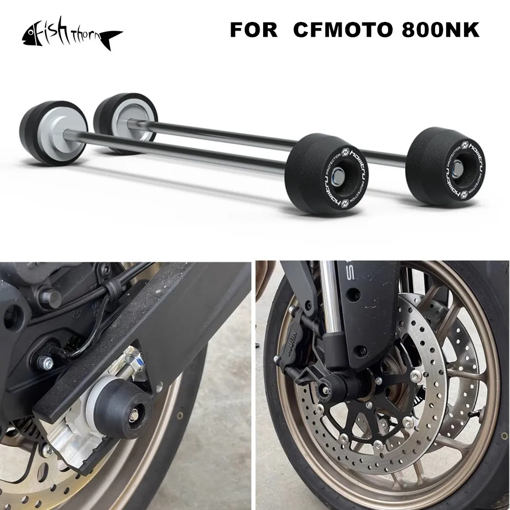 

For CFMOTO 800NK CF MOTO 800nk 2023 2024 Motorcycle Front & Rear Axle Fork Crash Sliders Wheel Protection