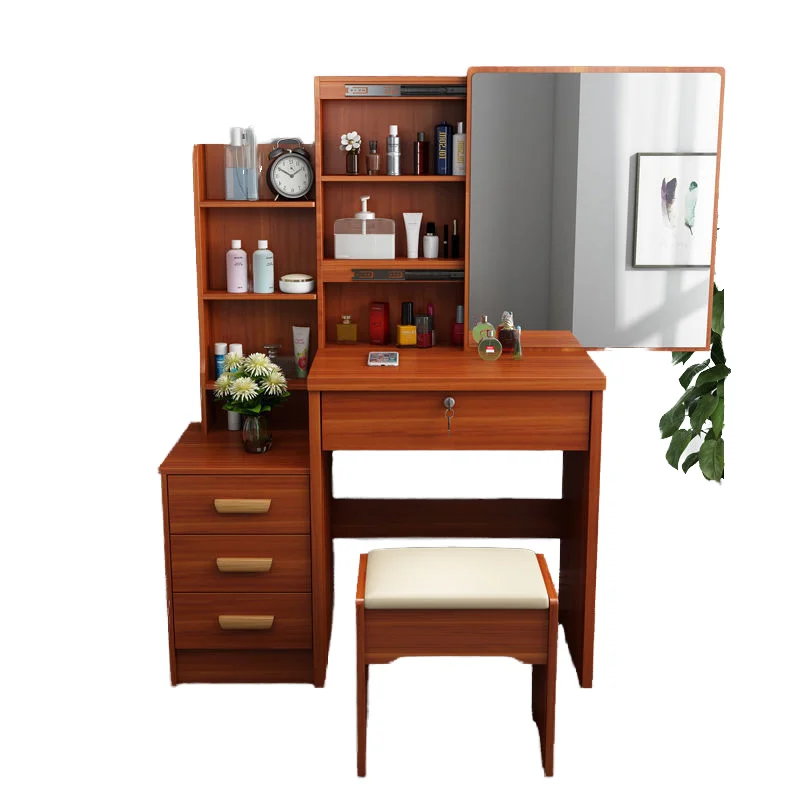 

@#Panel Vanity Table Set Five-Drawer Steel Dresser for Bedroom & Living Room Factory Wholesale Panel Dresser Table