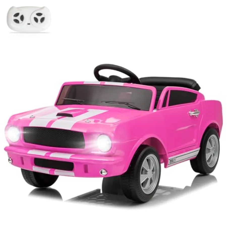 

12V Licensed Shelby Electric Car for Battery Powered Ride On Toy for Toddlers with Remote Control Upgrade Panel Bluetooth Shock