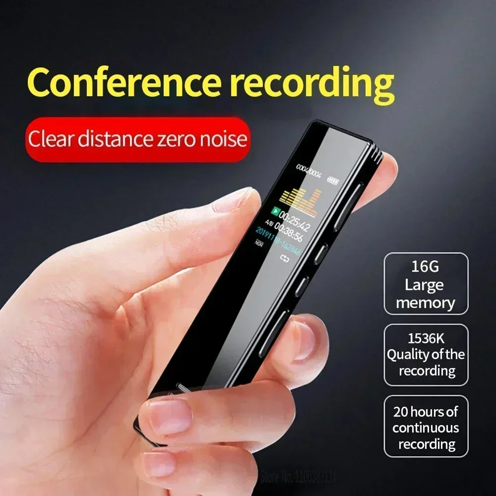 

Digital Voice Recorder High for Interviews Live Screen Long Distance Performance Definition Digital Recording Pen Portable Color