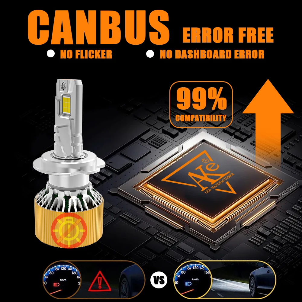 H7 H4 LED CANBUS المصباح 18-core CSP رقاقة سيارة العلوي 1000000LM 1000 واط عالية الطاقة H4 H1 H11 9005 HB3 9006 HB4 9012 مصباح تلقائي