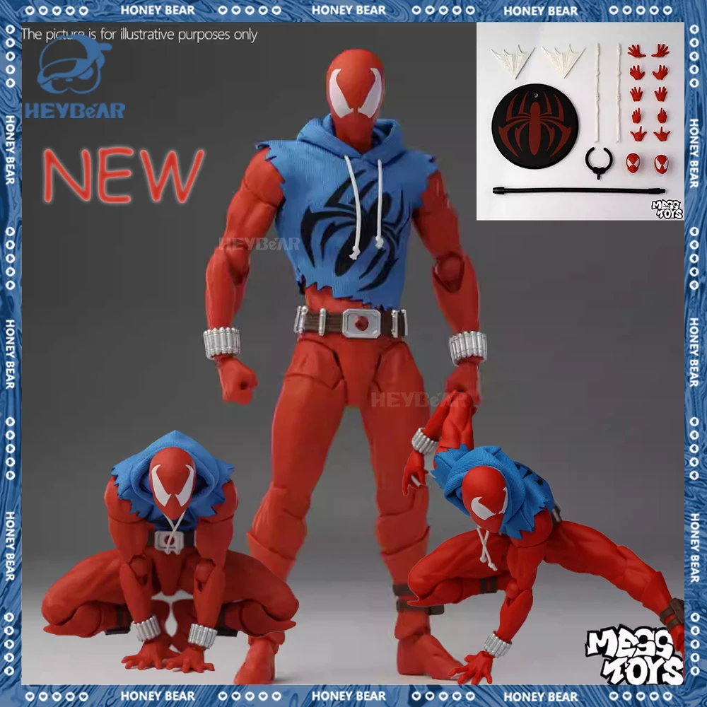 Новая фигурка Человека-паука Messtoys, фигурки Алой паука, игрушки Ct, игрушки-пусеты, экшн-фигурка, модель, коллекция, украшение, игрушка, подарок для детей
