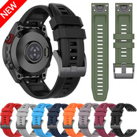 Quick Fit 26mm 22mm 20mm Silicone Strap For Garmin Tactix 8/Fenix 8 51mm 47mm 43mm Durable Bracelet Garmin Enduro3/Fenix 7S E 7X