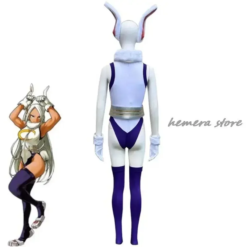 2025 New Mha Rabbit Hero Mirko Sexy Costume Anime Bnha Rumi Usagiyama Miruko Role Playing Party Cosplay Women wat115