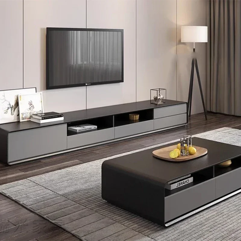 Minimalist Modern Tv Stands Entertainment Display Luxury Speaker Tv Stands Designer Aesthetic Storage Wood Muebles Furniture