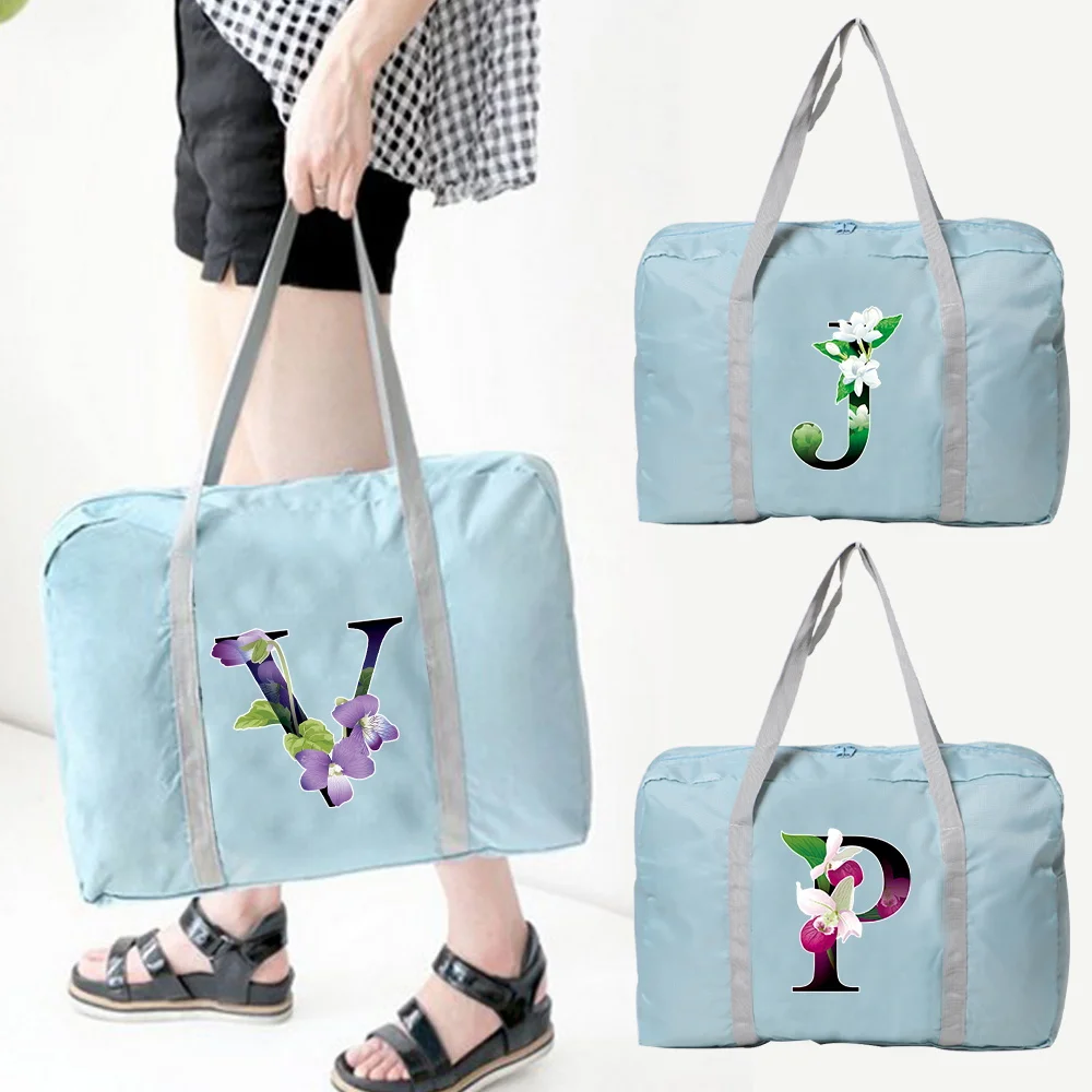 bolsa-de-viagem-leve-grande-capacidade-bolsa-minimalista-flor-cor-carta-serie-ferias-fitness-bolsas-portateis