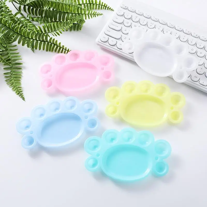 Nagel Farbpalette Gel Nagellack Mischen Zeichnung Farbpalette Bunte Maniküre Nail Art Display Nagellack Palette