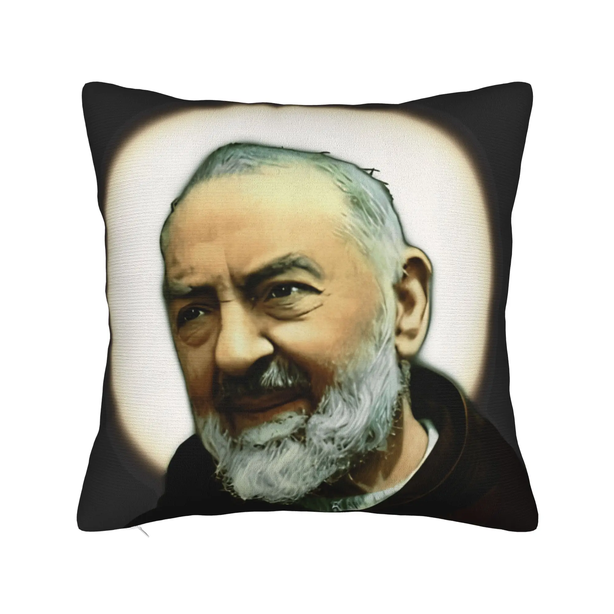 Padre Pio Of Pietrelcina Pillow Case Stay With Me Custom Pillow Cover For Living Room Bed Chair Kawaii Pillowcases