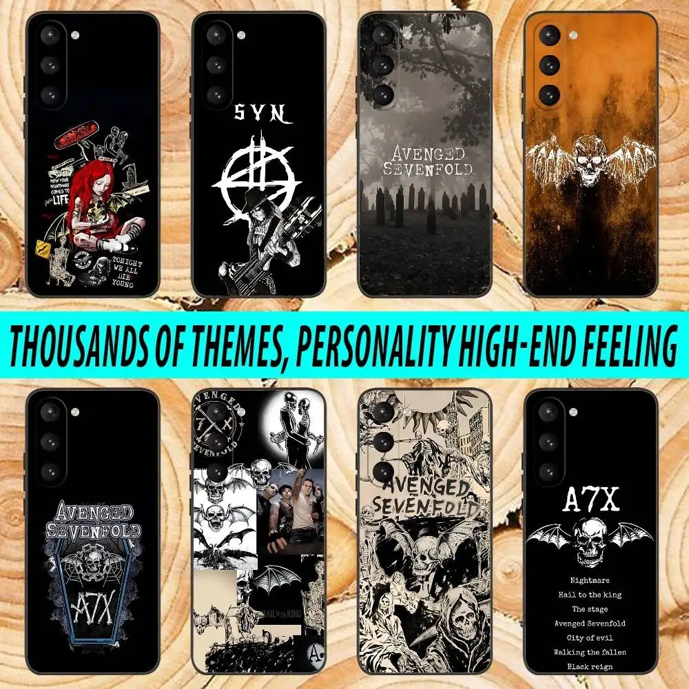 

A-Avenged S-Sevenfold Phone Case For Samsung Galaxy A 91,80,73,72,71,53,52,51,22,5G Soft Black Cover