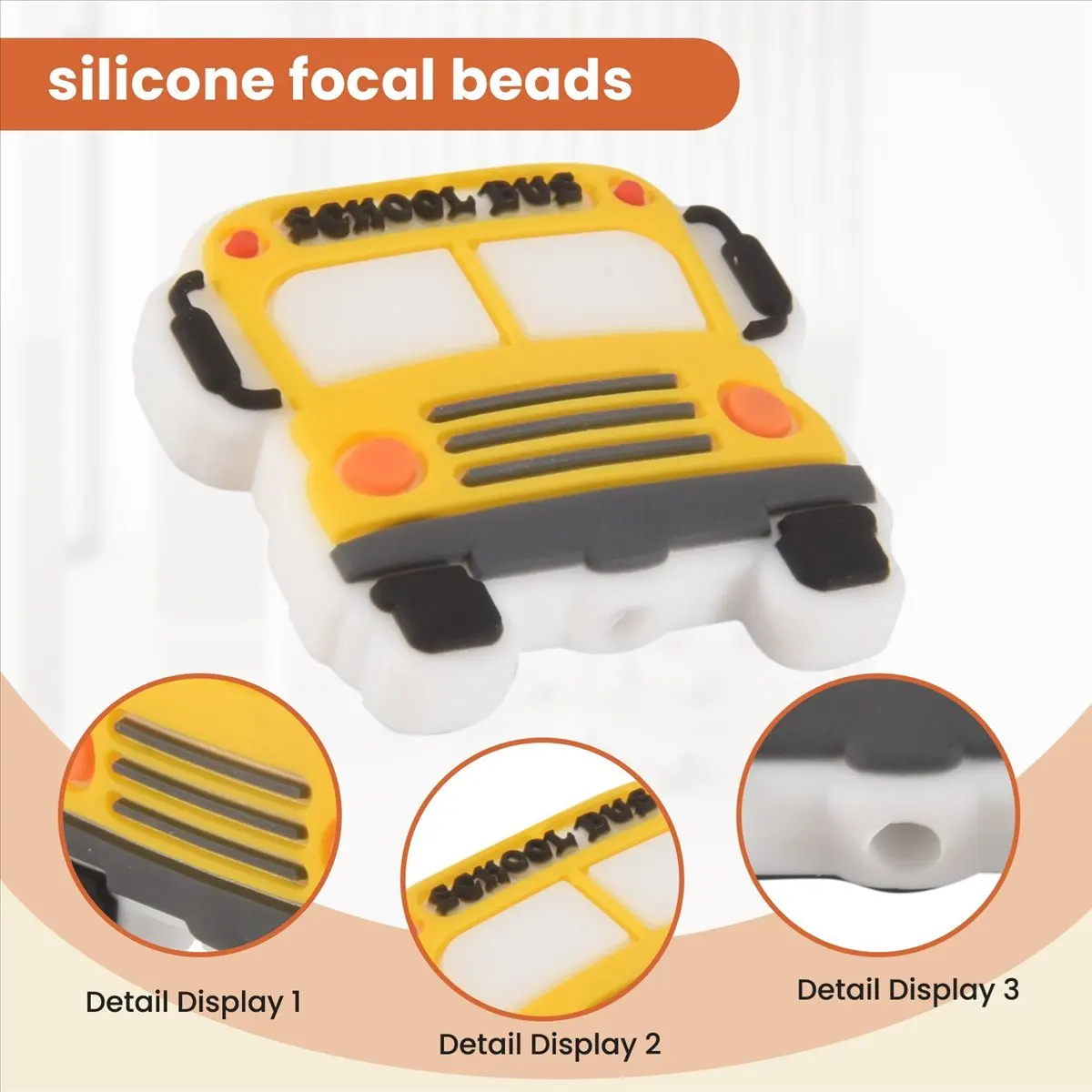 

Power Tool Sets 20Pcs Silicone Car Beads Silicone Focal Beads School Bus Shaped Beads Focal Beads for Pens Flat Loose Spacer Bea