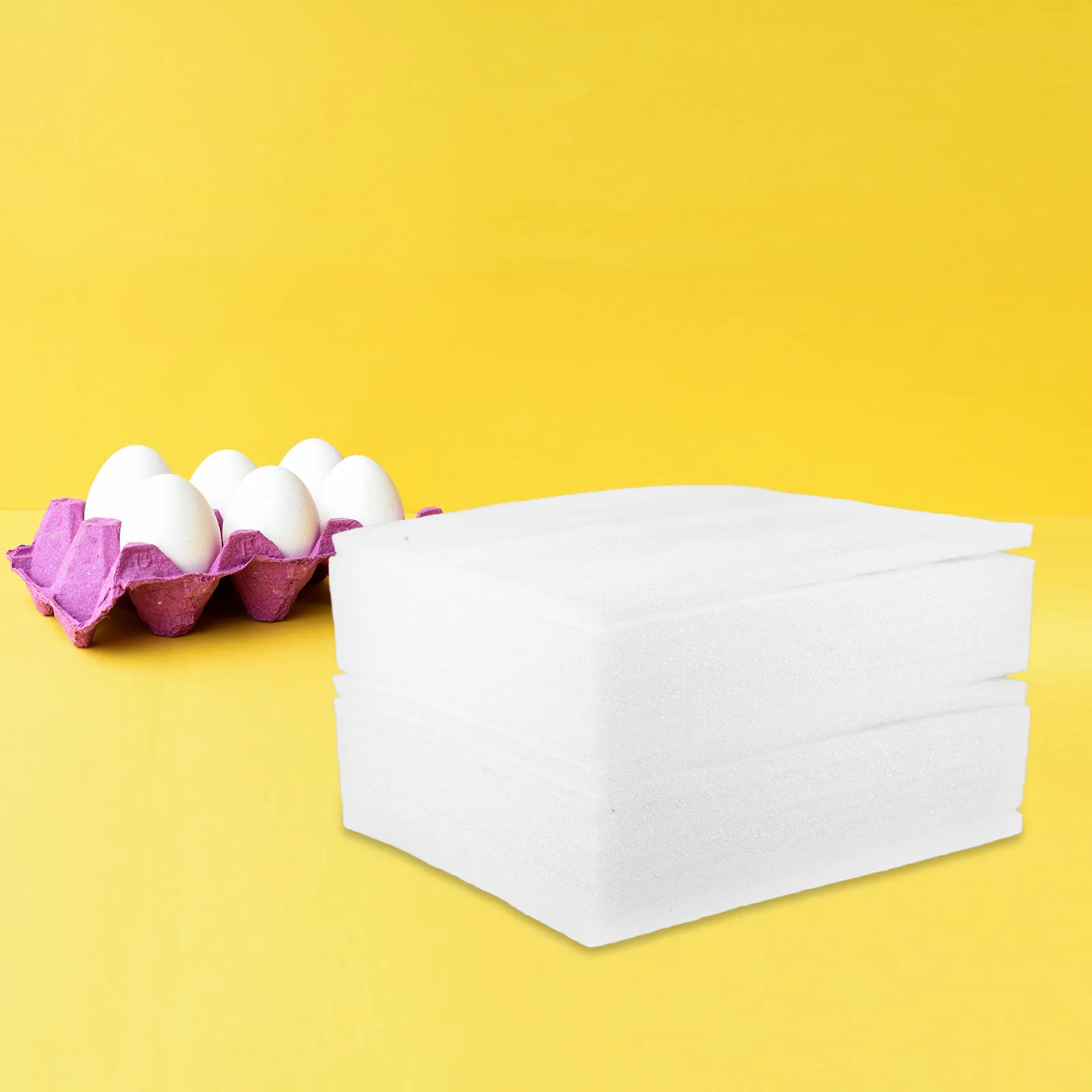 1Set Pearl Cotton Chicken Egg Tray Thickened Shockproof Storage Holder White Foam Egg Crate for Farm Market Fridge Shipping