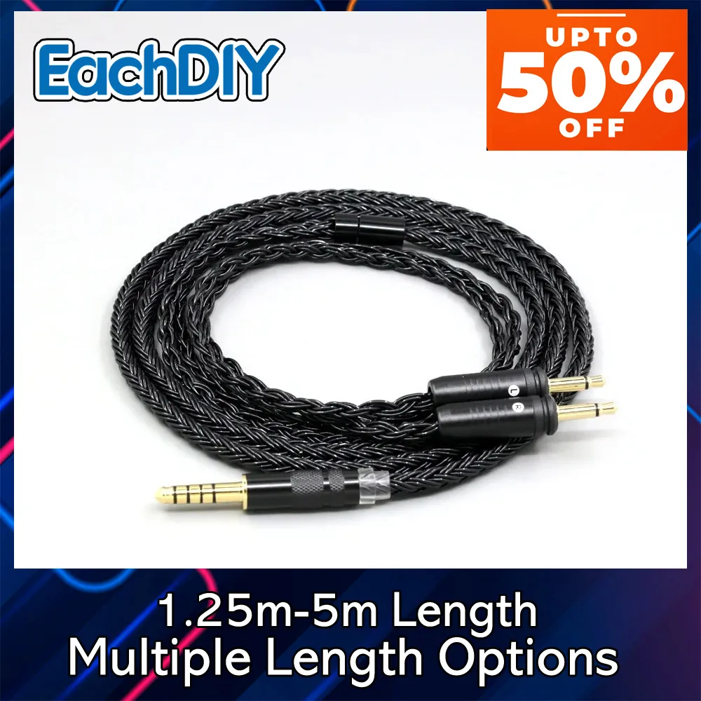 16 الأساسية سماعة كابل ل البؤري واضح Elear Elex Elegia Stellia Celestee مشرق سماعة أسود مضفر 8879