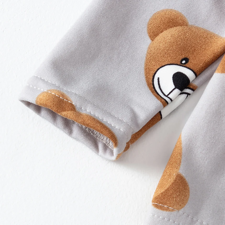 2-teiliges Kinder-Set mit niedlichem Cartoon-Motiv, mehrfarbig, für Frühling/Herbst, wärmend, bequem und schweißabsorbierend, für Jungen/Mädchen, ideal für zu Hause. – Detail 10