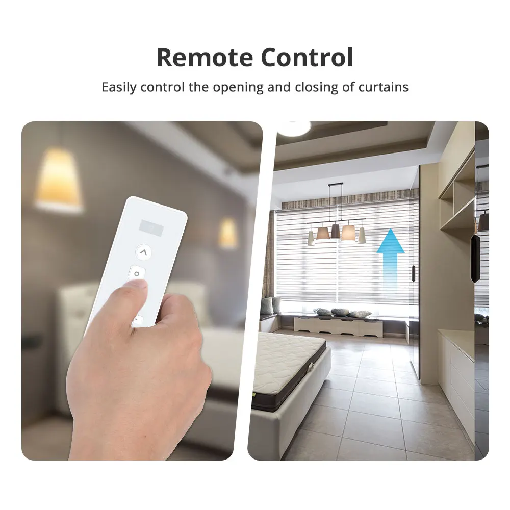 Zemismart 2N Zigbee Motore elettrico per tende a rullo per tubo da 38 mm Funziona con Tuya Alexa Google Home Supporto Tenda per tende da 10 kg
