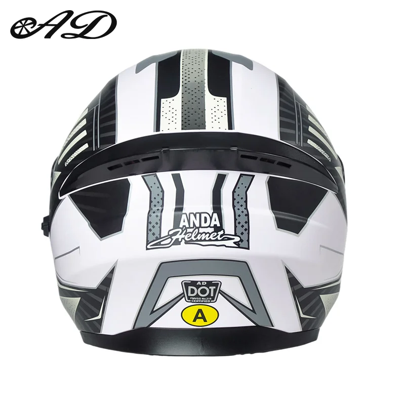 High Quality Dot Motorcycle Half Face Ad Helmet with Dual Visor Abs Head Guard for Adults New Condition Perfect Accessories