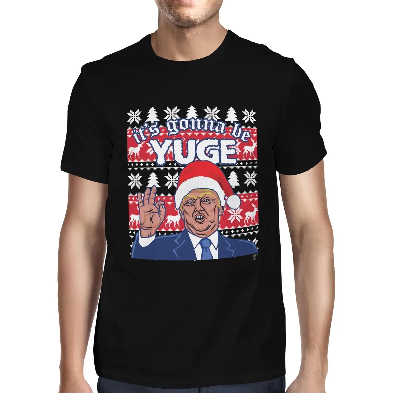 

1 Мужская футболка с надписью It's Going be Yuge-Дональд Трамп