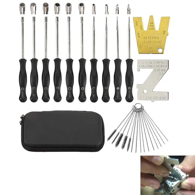 

Carburetor Adjustment Tool Kit For 2 Cycle Engines, Carb Tune Up Adjusting Tool For Trimmer Weedeater Chainsaw