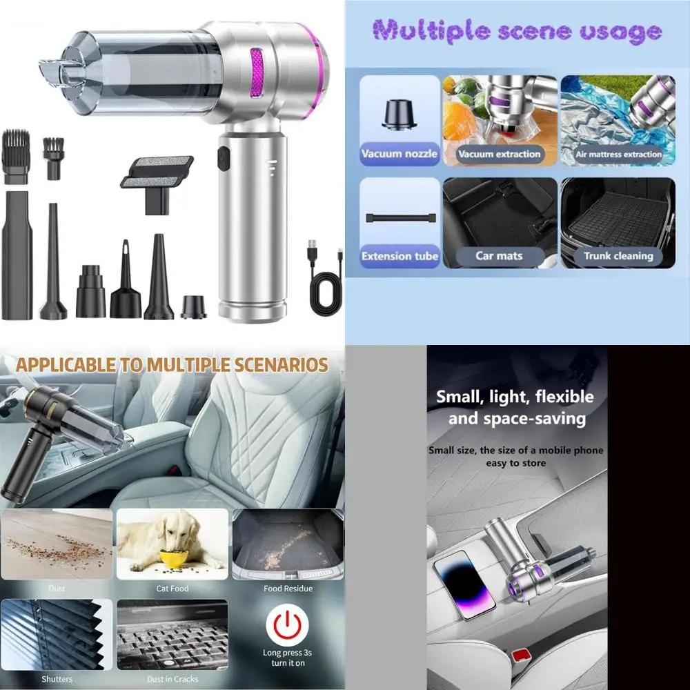 

Car Vacuum Cleaner for Audi Q5/SQ5 2009 2010 2011 2012 2013 2014 2015 2016 2017, Display Remaining Power Filter Element Washable