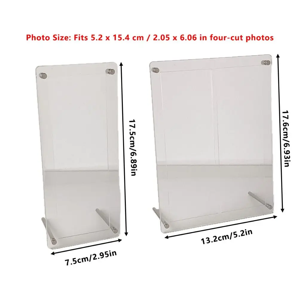 INS Acrylic Photocard Stand Clear DIY Frame Holder