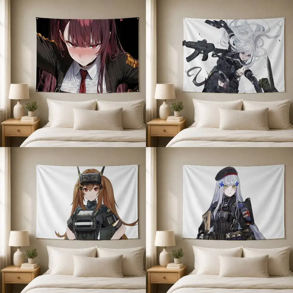 Girls' Frontline Decorative Art Flag Banner for Picnic Camping Party and Home Decor