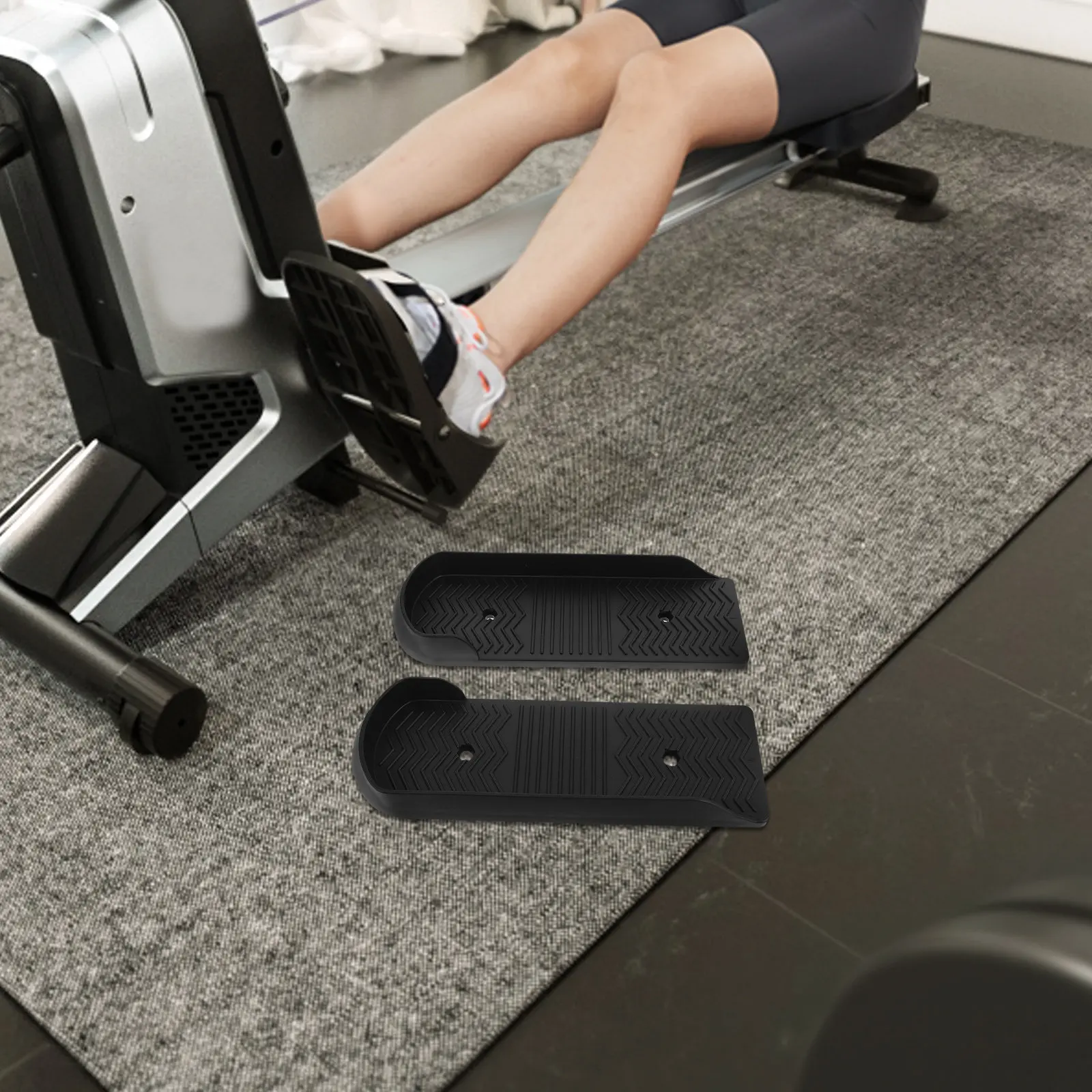 

Пара универсальных педалей для гребного тренажера, сменные педали для велотренажера, эллиптического тренажера, фитнес-оборудования для дома, противоскользящие