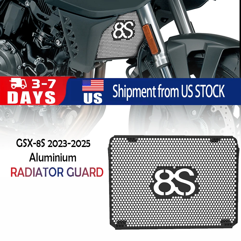 

2025 GSX 8S Motorcycle Accessories Radiator Grille Guard For SUZUKI GSX-8S GSX8S 2023-2024 Radiator Guard Cooling Net aluminium