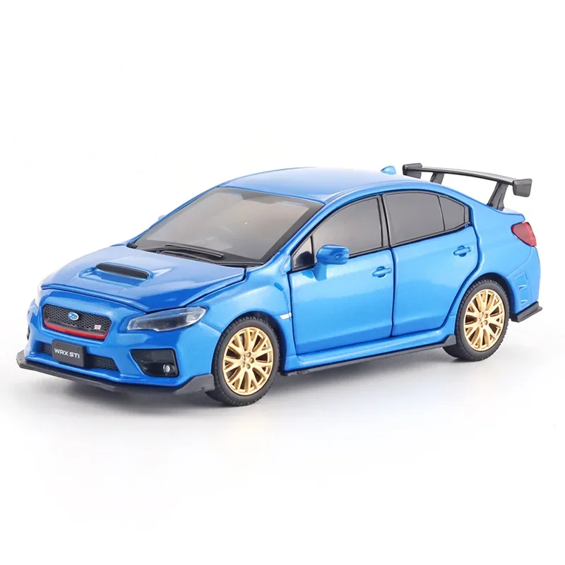 1/32 Subaru WRX STI Alloy Sports Car Model Diecast High Simulation Metal Toy Car Model Sound and Light Collection Gift