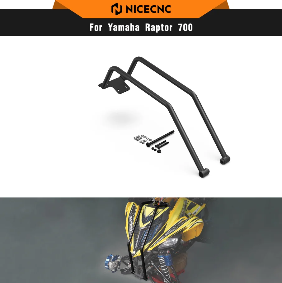 

Front Bumper Protector For Yamaha Raptor 700 2006-2024 700R 2011-2024 Raptor 700R SE 2014-2023 2024 ATV Accessories Carbon Steel