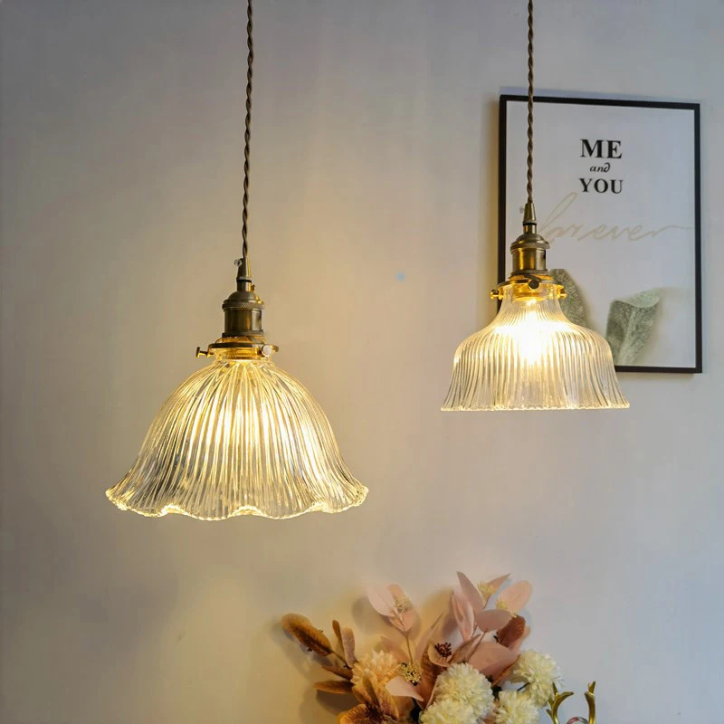 Modern Glass Chandeliers Lighting bedroom Decor Dining Room LED Pendant Light Kitchen Fixture Hanging Lamp Restaurant Bar Lustre