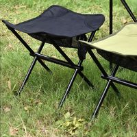 Aluminum Camping Folding Chair Moisture Proof Lightweight Travel Beach Chairs Multifunctional Portable Folding Fishing Chair