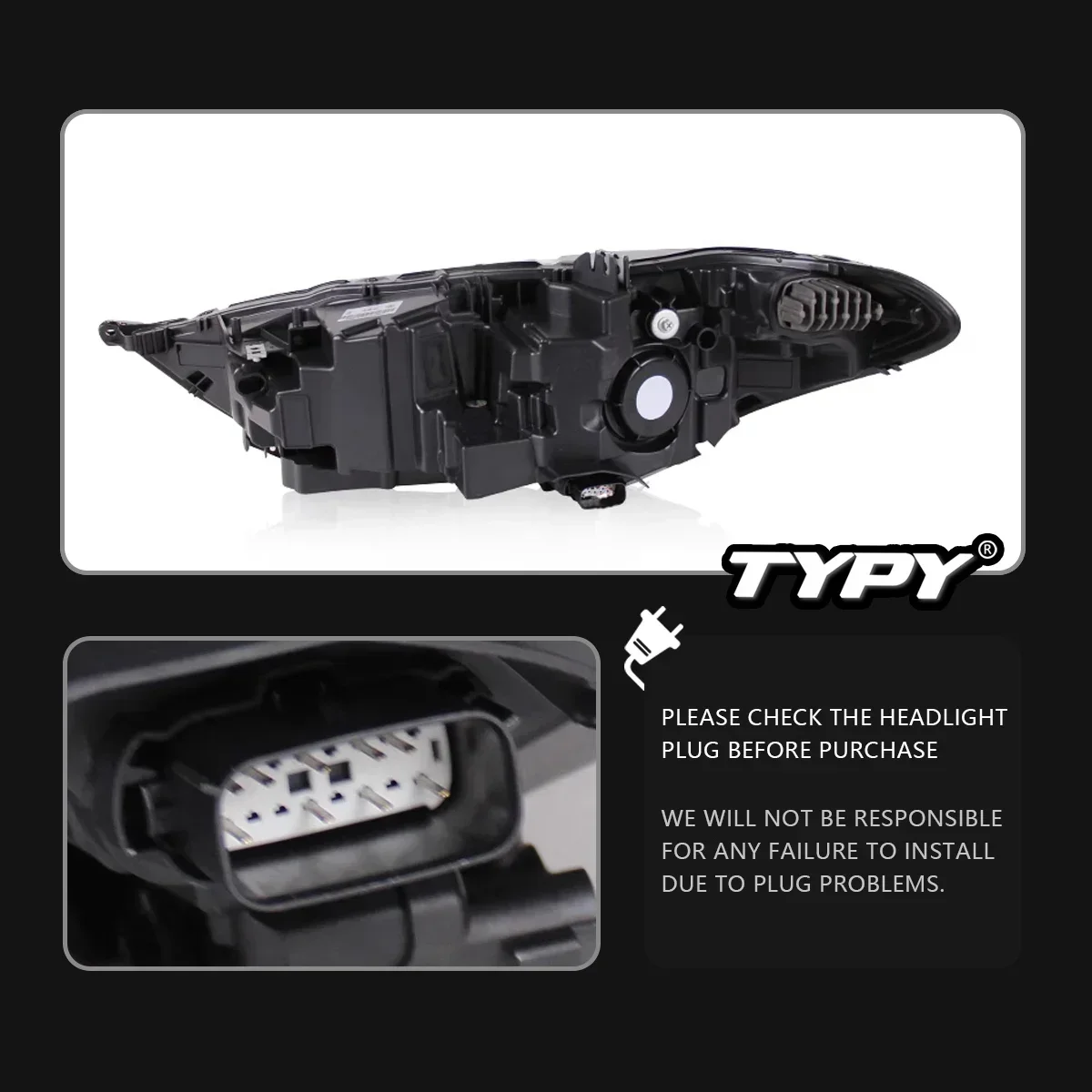 

Car For Ford Fusion Mondeo Headlight 2017-2021 Upgrade Modified to New DRL Dynamic Turn Signal LED Headlight Auto Accessories