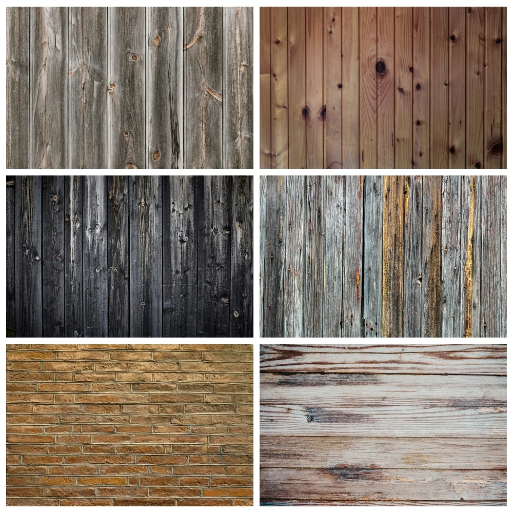 

Wooden Board Texture Planks Grunge Style Portrait Photography Backdrops Photo Backgrounds Banner Baby Shower Photophone Props