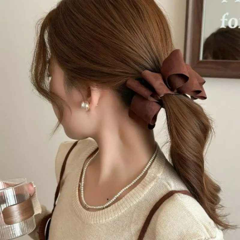 Hochwertige mehrschichtige Schleifen-Bananenklammer Haarnadel Pferdeschwanz-Haarspangen Kopfbedeckung Haarschleifen für Mädchen Haaraccessoires – Detail 8