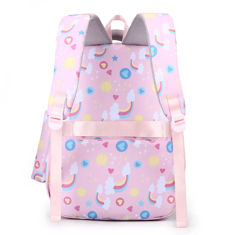 Conjunto de mochila escolar para niños y niñas, bolsa de almuerzo, estuche de lápices, impermeable, mochilas de escuela primaria, bolsa de libros para niños