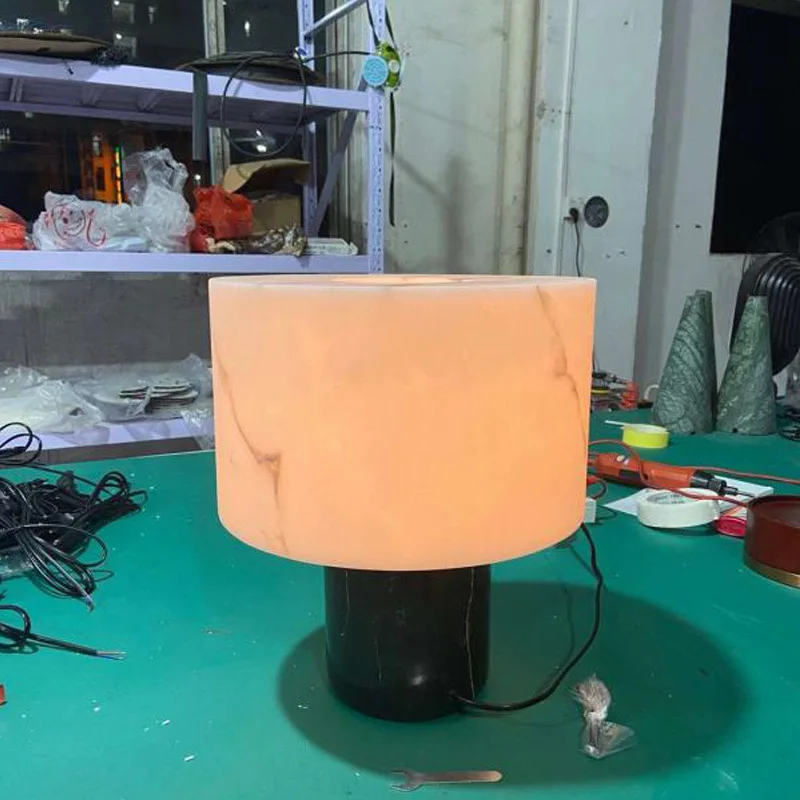 Marble decorative table lamp designer model room living room study simple ornament table lamp