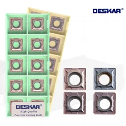 DESKAR 100% Original SCMT09T304 SCMT09T308 LF6018 LF6118 Lathe Machining Cutters Cutting Blade Turning Tool For Stainless Steel