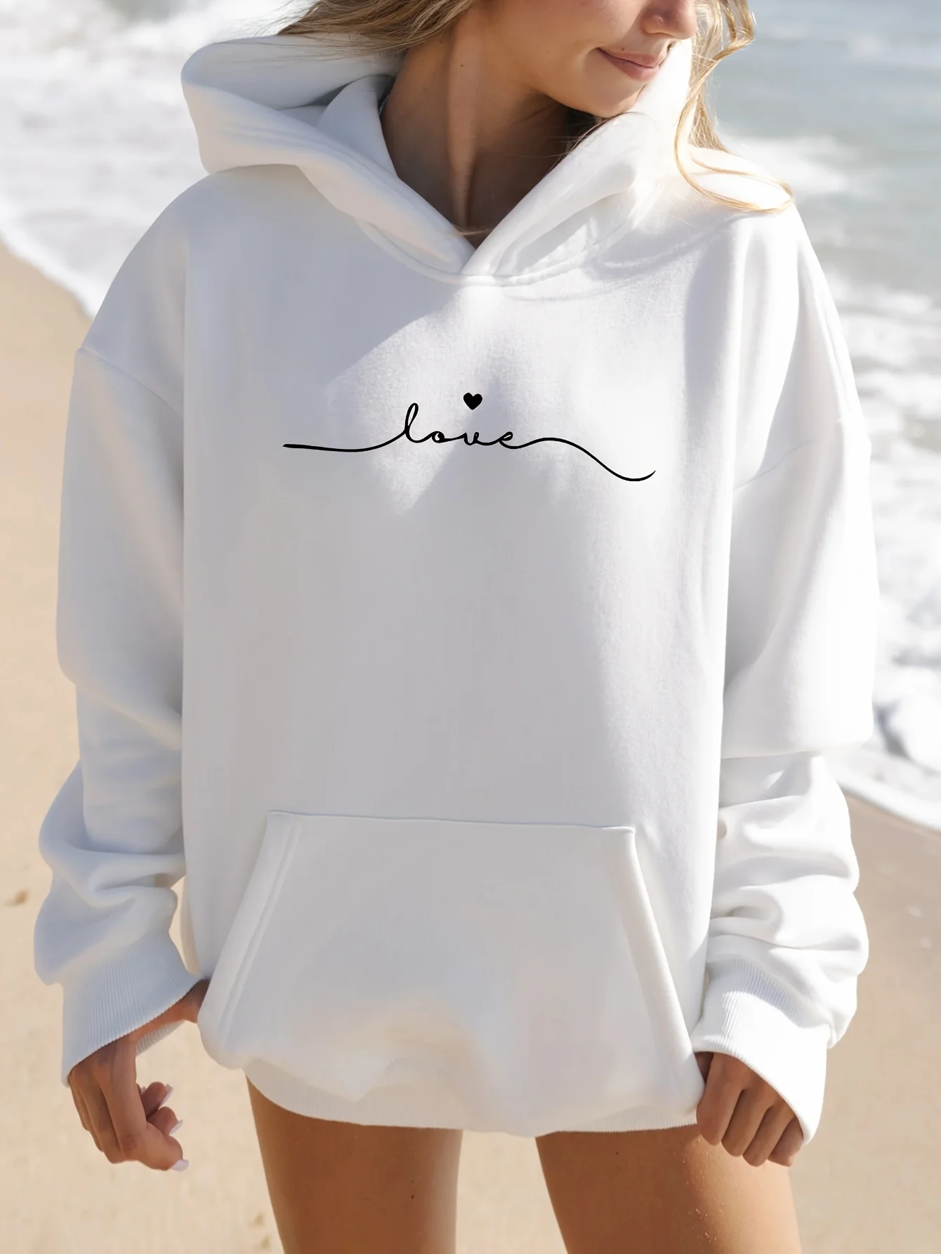 

Men's and Women's Plus Size Printed Top, Loose Casual, Soft, Comfortable and Breathable, Outdoor Sports Loose Pullover Hoodie