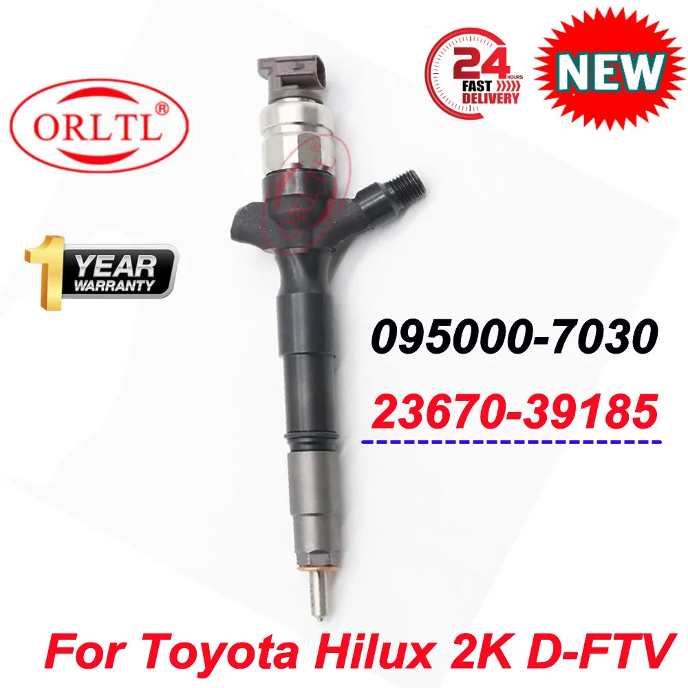 

ORLTL 23670-39185 2367039185 Diesel Fuel Injector 095000-7030 0950006760 23670 39185 For DENSO Toyota Hilux 2K D-FTV