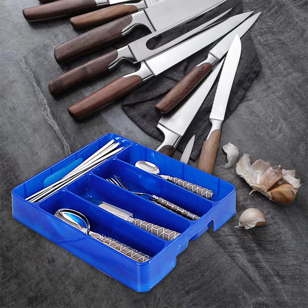 Cutlery Organizer Box Kitchen Drawer Organizer Separation Finishing Storage Box Spoon Knife Fork Eco-Friendly PP Tray