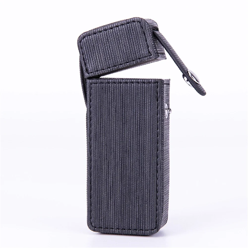 PU Cigarette Case Button Type Long Cigarette Case Tobacco Storage Bag Storage Container Smoking Accessories Business Men’s Gift