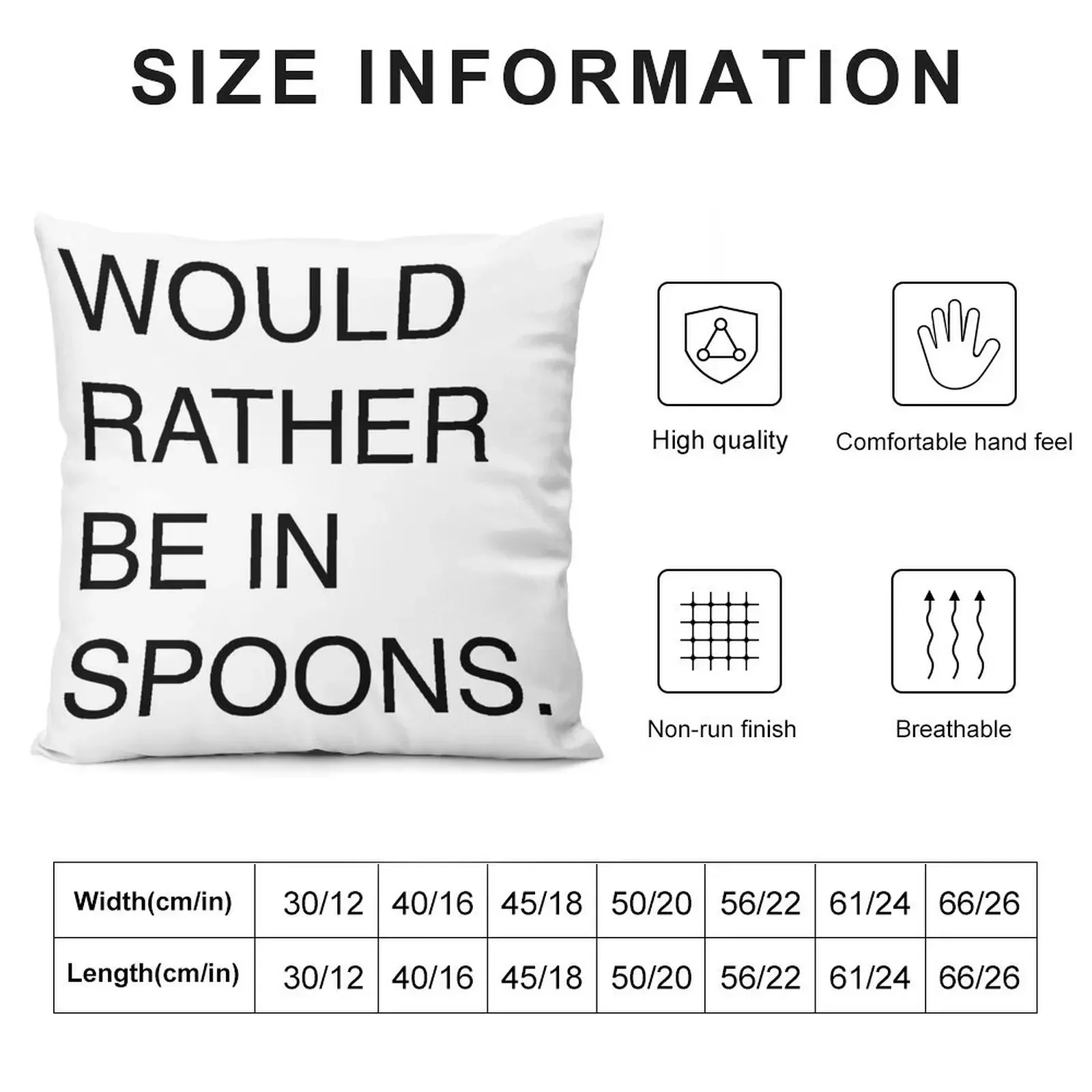 Wetherspoons Design: Would Rather Be In Spoons Throw Pillow Cushions For Children Bed pillowcases pillow