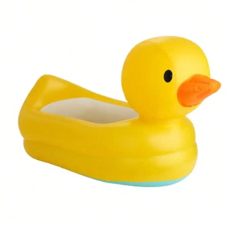 

Safe baby inflatable bathtub Inflatable duck bathtub folds easily when deflated for travel