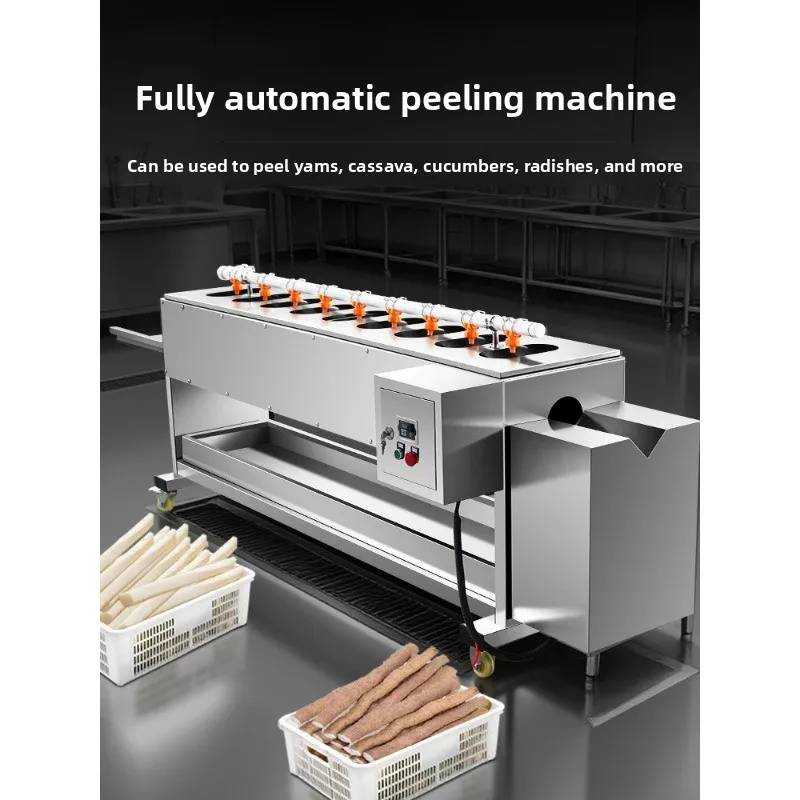 Automatic lettuce hemp yam peeling machine red and white radish peeling machine