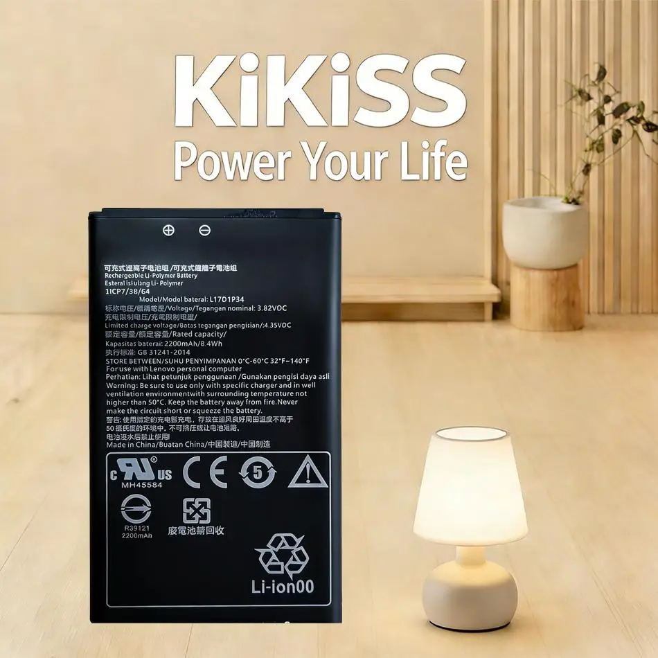 

Аккумулятор для мобильного телефона Lenovo L17D1P34, безопасный, 2200 мАч, высокая емкость